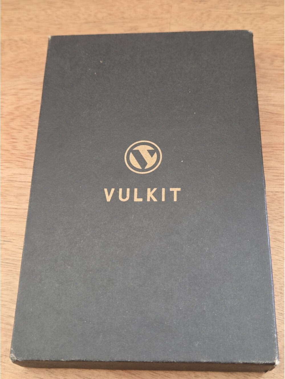 VULKIT Slim RFID Blocking Aluminum Card Holder Wallet Black Money Clip w/ Box